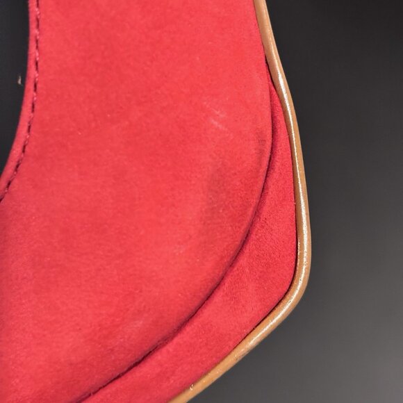 Steve Madden Lovey Red Suede Stiletto Pumps - Picture 16 of 16